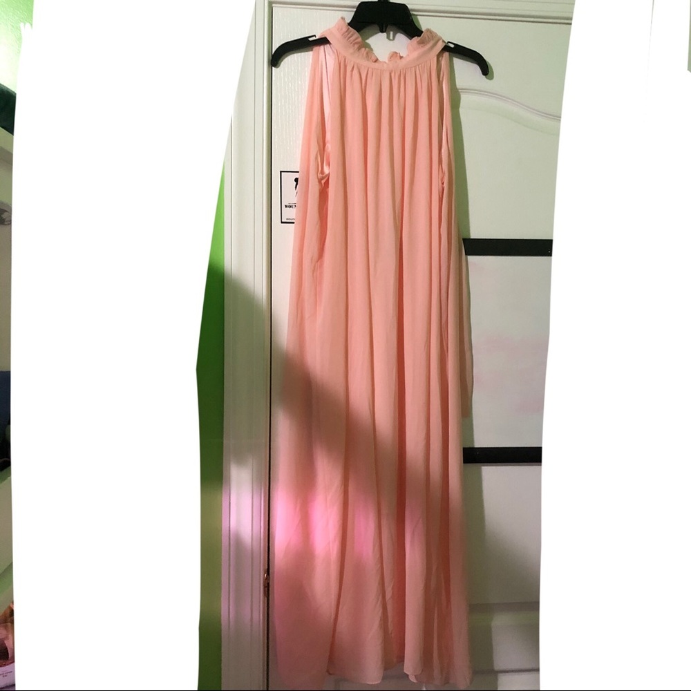 Flowy halter dress